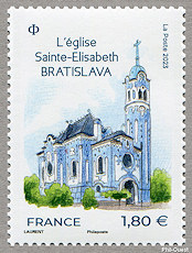 Image du timbre Église Sainte-Élisabeth de  de Bratislava