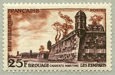 Image du timbre Brouage - Charente-Maritime - Les remparts