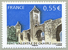 Image du timbre Pont Valentré de Cahors 1308-2008