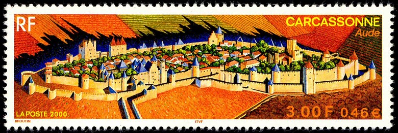 Image du timbre La cité de Carcassonne