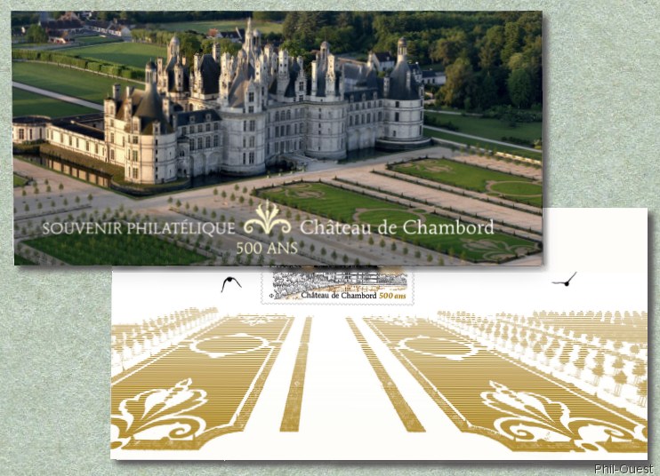 Image du timbre Le souvenir philatélique des  500 ans du château de Chambord