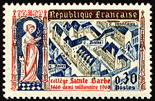 Image du timbre Collège Sainte Barbe - Demi millénaire 1460-1960 