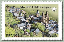 Image du timbre Via Podiensis - Conques