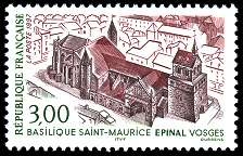 Image du timbre Basilique Saint MauriceEpinal - Vosges