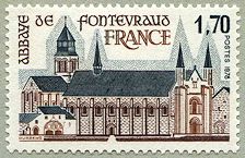 Image du timbre Abbaye de Fontevraud - France