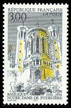 Image du timbre LYON - Basilique Notre-Dame de Fourvière1896 -  1996
