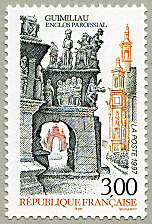 Image du timbre Guimiliau - L´enclos paroissial