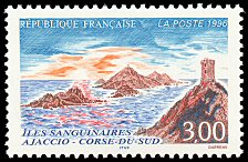 Image du timbre Iles sanguinaires Ajaccio - Corse du Sud