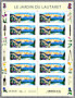 Le feuillet de 15 timbres de 2024 du jardin du Lautaret 