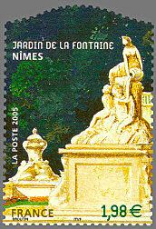 Image du timbre Nîmes Jardins de la Fontaine -La nymphe de la source