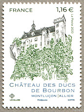 Image du timbre Château des Ducs de Bourbon - Montluçon - Allier