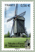 Image du timbre Moulin à farine - Villeneuve d'Asq