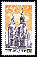 Image du timbre Basilique Notre-Dame de l'Épine - Marne