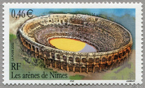 Image du timbre Les arène de Nimes