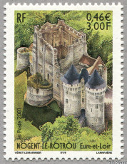 Image du timbre Château de Nogent le RotrouEure-et-Loir0,46 € - 3,00 F