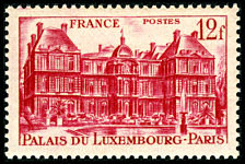 Image du timbre Palais du Luxembourg12 F rouge carminé