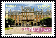 Image du timbre Le Marais - Paris