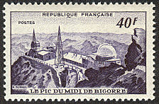 Image du timbre L'observatoire du Pic du Midi de Bigorre