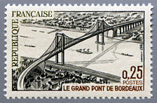 Image du timbre Le grand pont de Bordeaux-ou-«Pont d´Aquitaine»