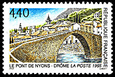 Image du timbre Le pont de Nyons - Drôme