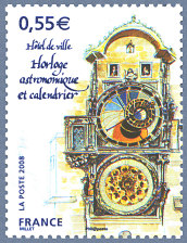 Image du timbre Hôtel de Ville-Horloge automatique et calendrier
