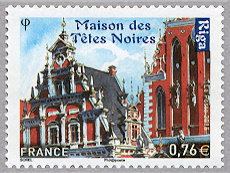 Image du timbre Maison des têtes noires