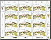 La feuille de 12 timbres de Sancerre - Cher