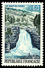 Image du timbre Le saut du Doubs