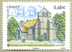 Image du timbre Église Saint-Martial de Lestards  - Corrèze
