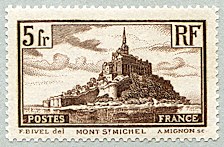 Image du timbre Mont Saint Michel type II