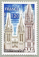 Image du timbre Saint-Pol-de-Léon-N.D. du  Kreisker et la Cathédrale
