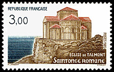 Image du timbre Saintonge romane - Église de Talmont