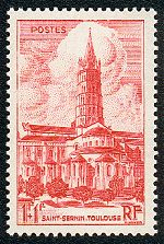 Image du timbre ToulouseLa Cathédrale Saint Sernin