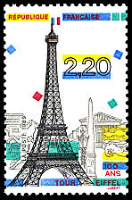 Image du timbre Tour Eiffel - 100 ans