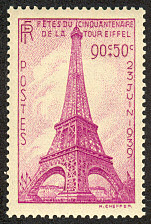 Image du timbre Fêtes du cinquantenaire de la tour Eiffel