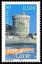 Image du timbre Tour génoise corse