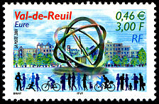Image du timbre Val  de Reuil - Eure