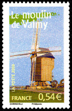 Image du timbre Le moulin de Valmy