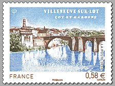 Image du timbre Villeneuve sur Lot - Lot et Garonne