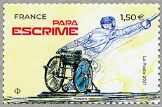 Image du timbre Para escrime