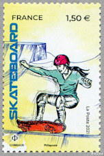 Image du timbre Skateboard