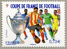 Image du timbre Coupe de France de  Football  1917-2017