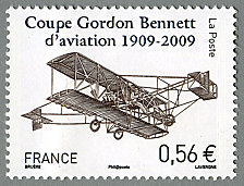 Image du timbre Coupe Gordon Bennett d'aviation 1909-2009