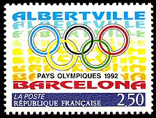 Image du timbre Pays Olympiques 1992-Albertville - Barcelone