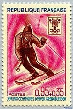 Image du timbre Jeux Olympiques d´hiver de GrenobleSlalom