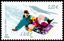 Image du timbre Luge