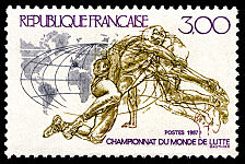 Image du timbre Championnats du monde de Lutte à Clermont-Ferrand