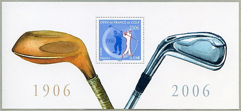 Image du timbre Souvenir philatélique Centenaire de l'Open de France de golf - 1906-2006
