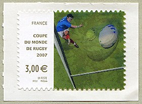 Image du timbre Coupe du Monde de rugby 2007
