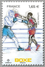 Image du timbre Boxe